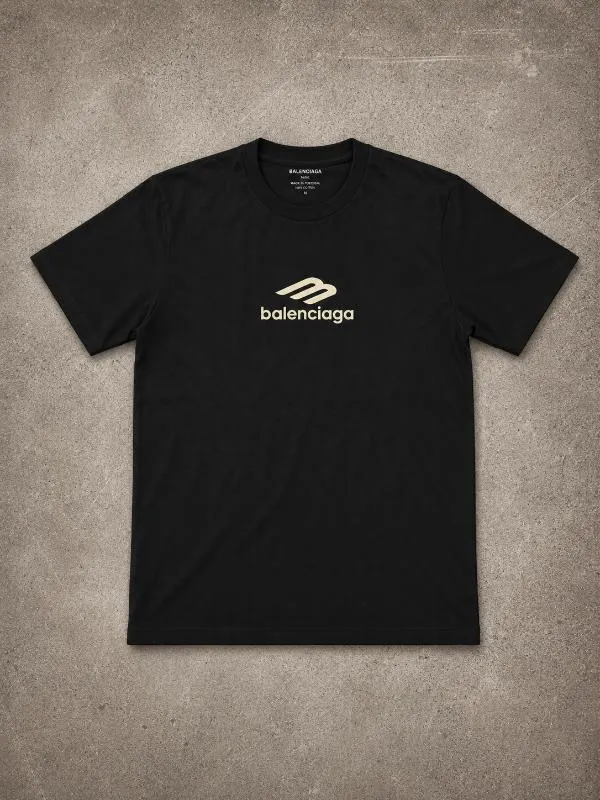 REMERA BALENCIAGA NEGRA CALASICA - Foto 1