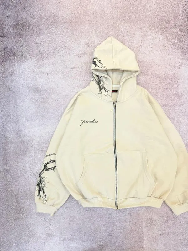 CAMPERA BOXY PARADISE BEIGE - Foto 1