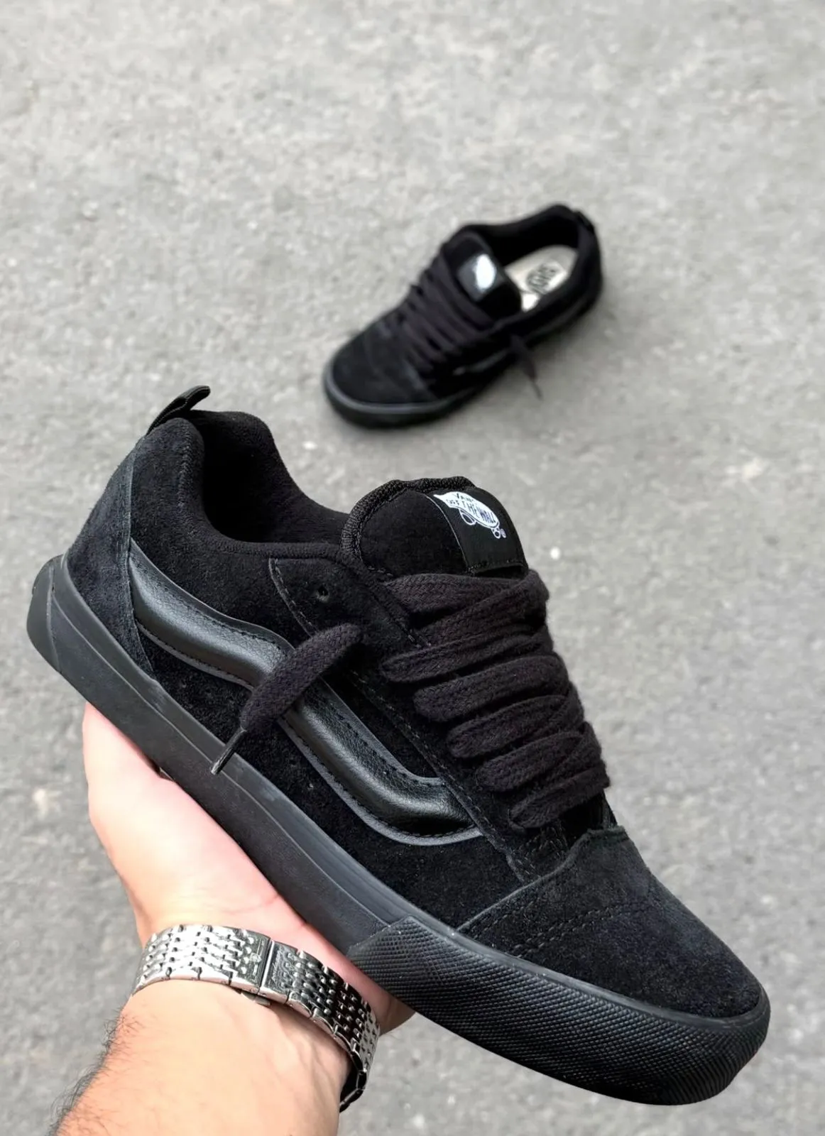 VANS KNU BLACK - vista 3