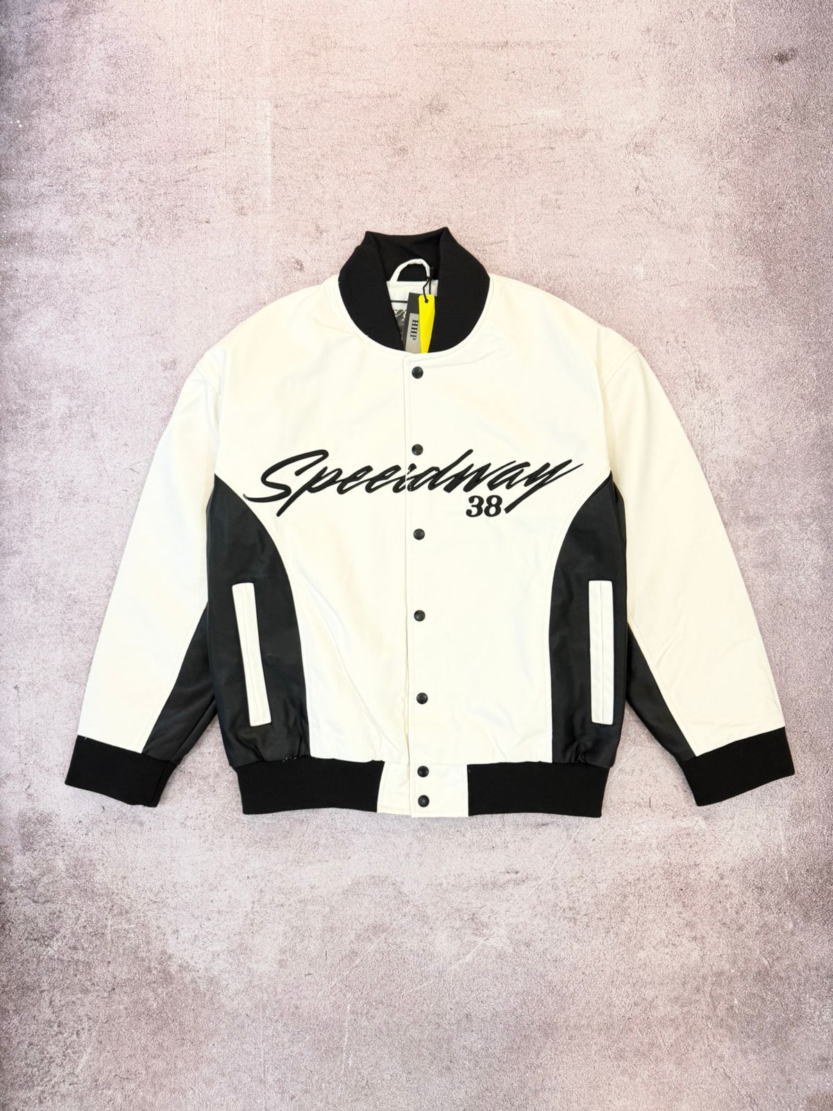 CHAQUETA DE CUERO LIQUIDACION BLANCA