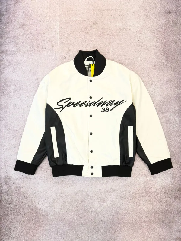 CHAQUETA DE CUERO LIQUIDACION BLANCA