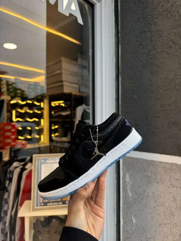 JORDAN 1 ZAPA GLITER VERNIZ PRETO - vista secundaria