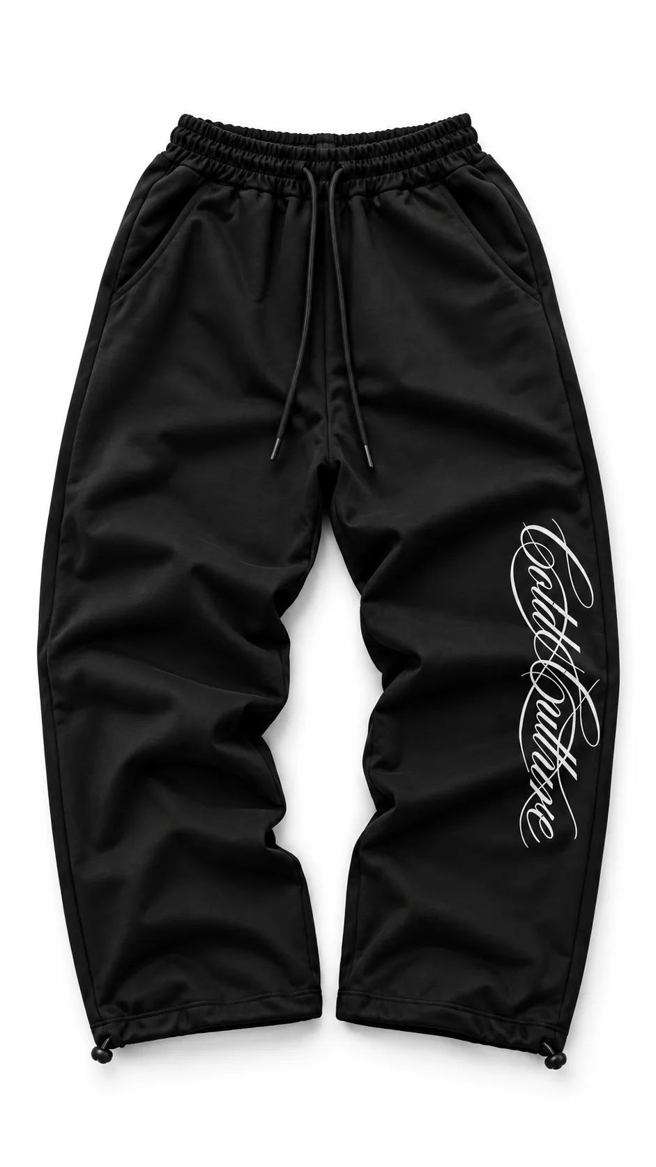 JOGGING NEGRO CURSIVA