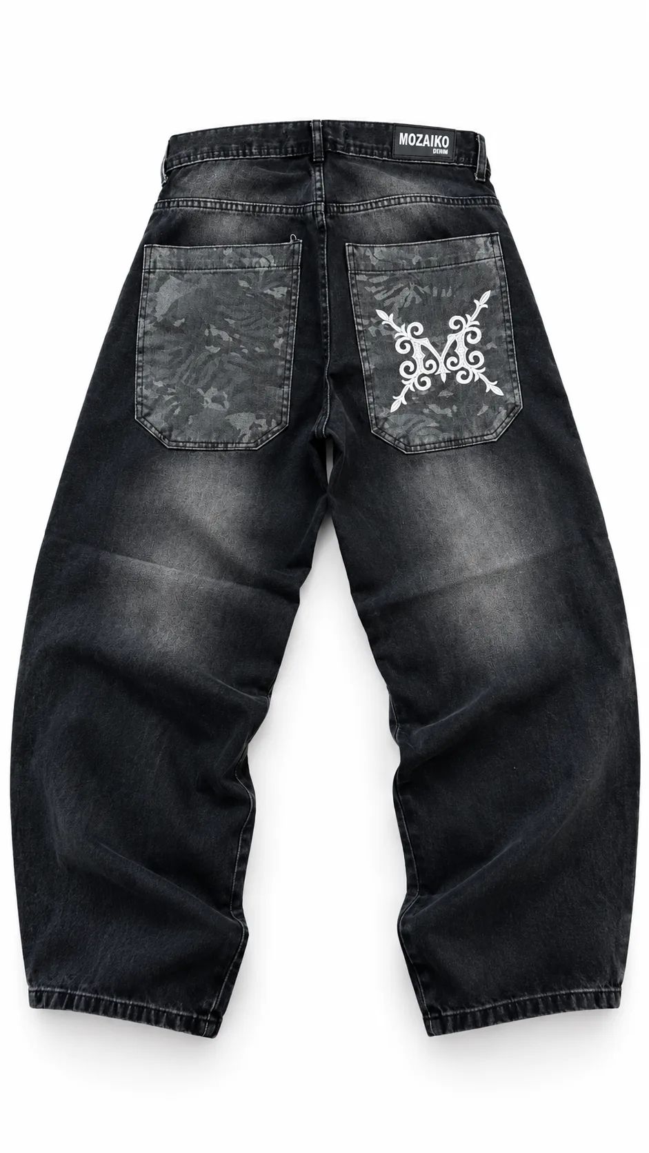 MZKO DENIM GRIS BORDADO - vista secundaria