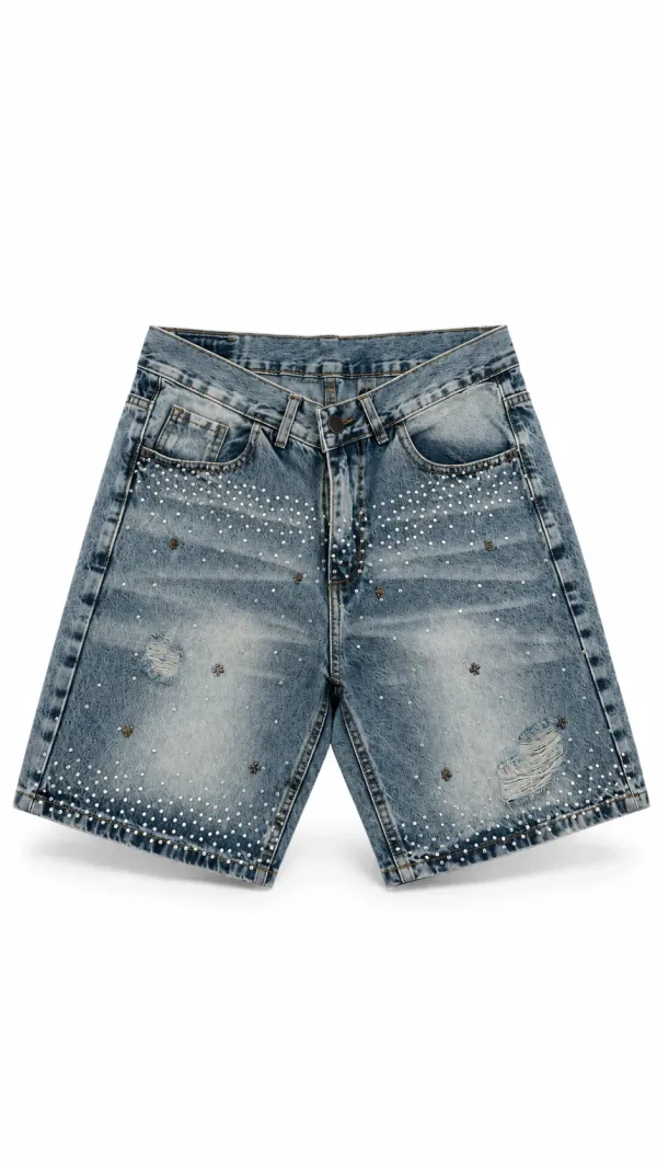 BERMUDA CALAVERA CON STRASS