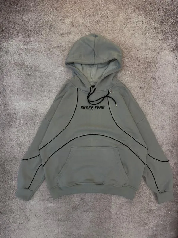 HODDIE REPARTIDO SNAKE FEAR GRIS CLARO
