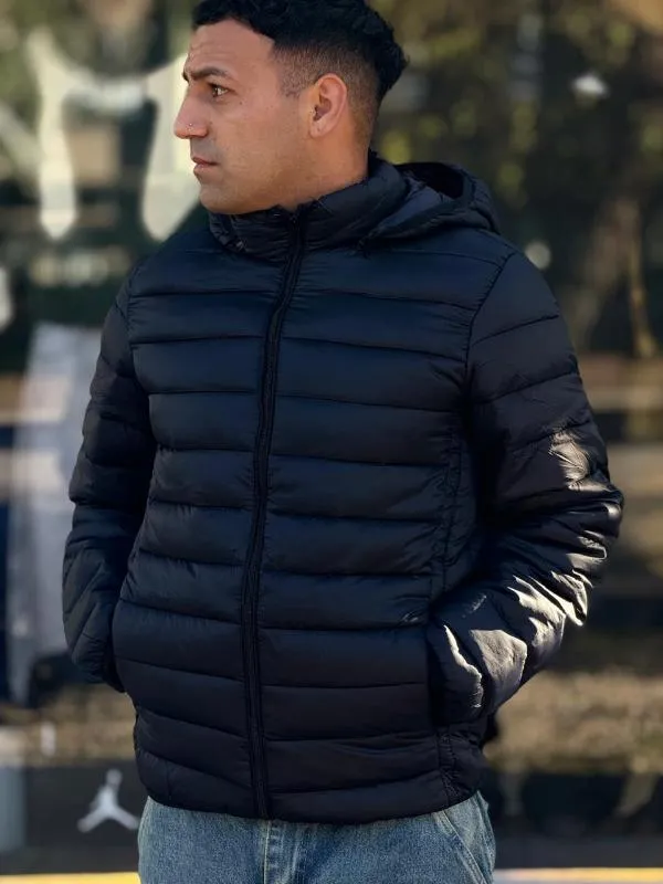 CAMPERA NEGRA PUFFER LISA