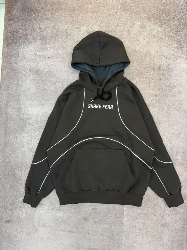HODDIE REPARTIDO SNAKE FEAR GRIS OSCURO
