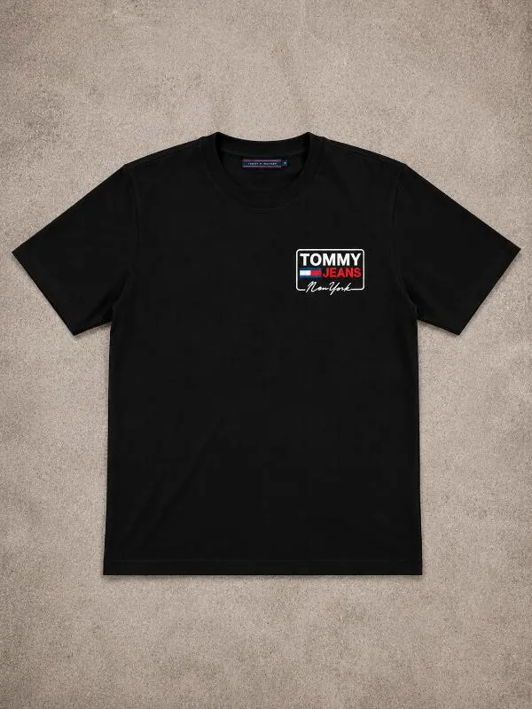 REMERA TOMMY SMALL NEGRA CLASICA - Foto 1