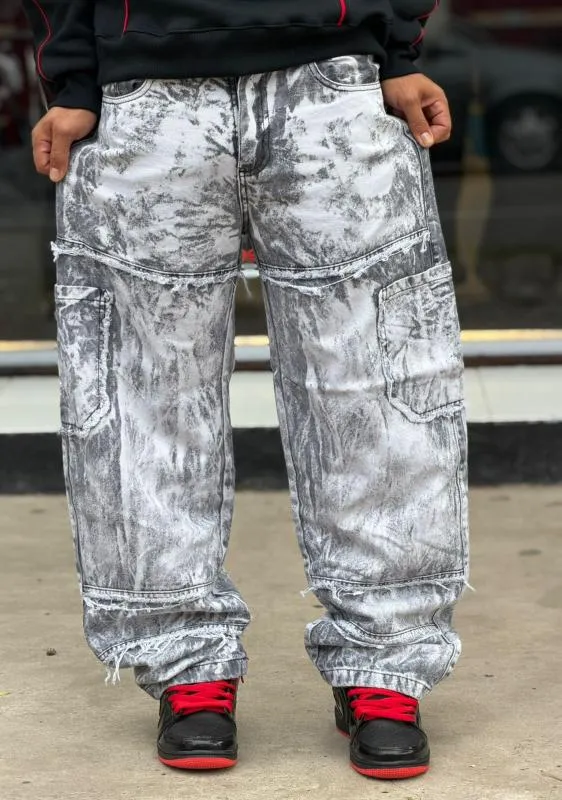 BAGGY BATICK CLARO CON DISEÑO