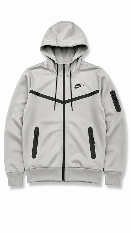 CAMPERA NIKE TECH GRIS CLARO