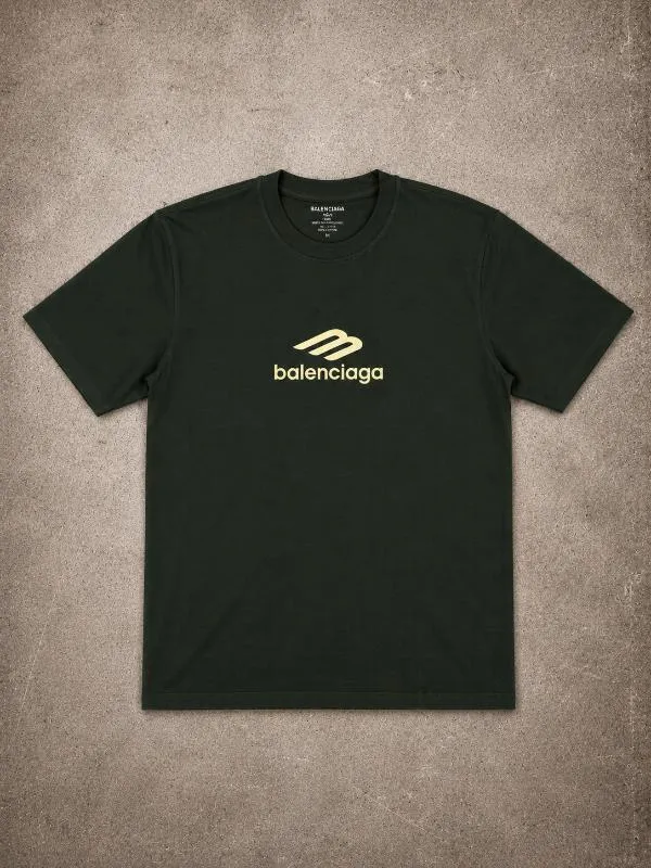 REMERA BALENCIAGA VERDE CLASICA - Foto 1