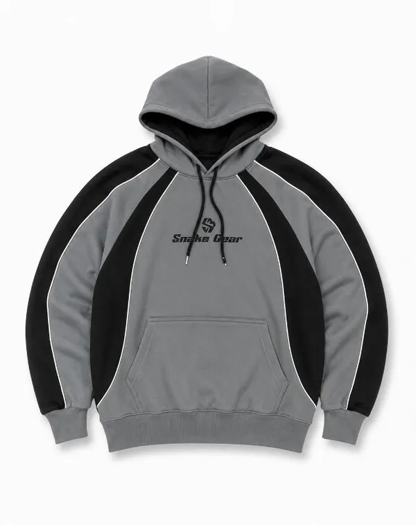 BUZO SNAKE GRIS/NEGRO