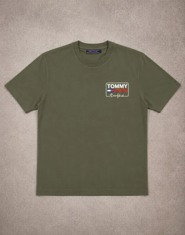 REMERA TOMMY SMALL VERDE CLASICA - Foto 1