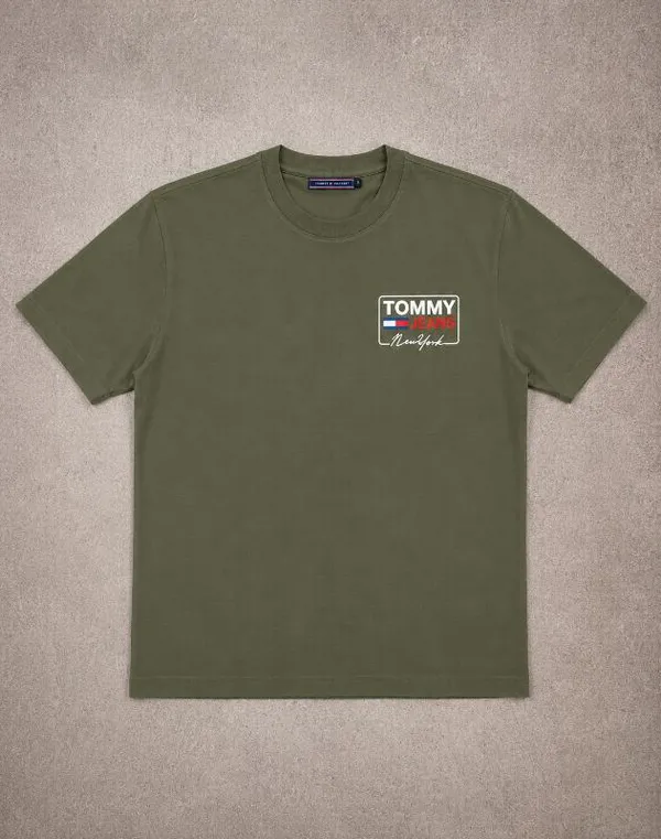 REMERA TOMMY SMALL VERDE CLASICA