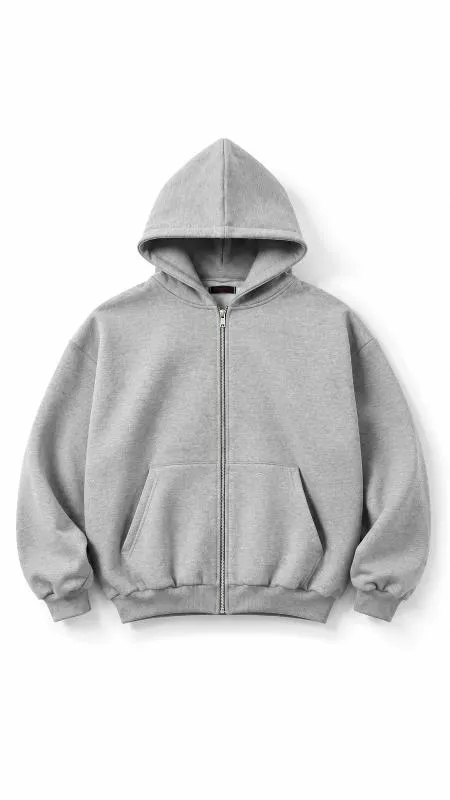 CAMPERA BOXY GRIS