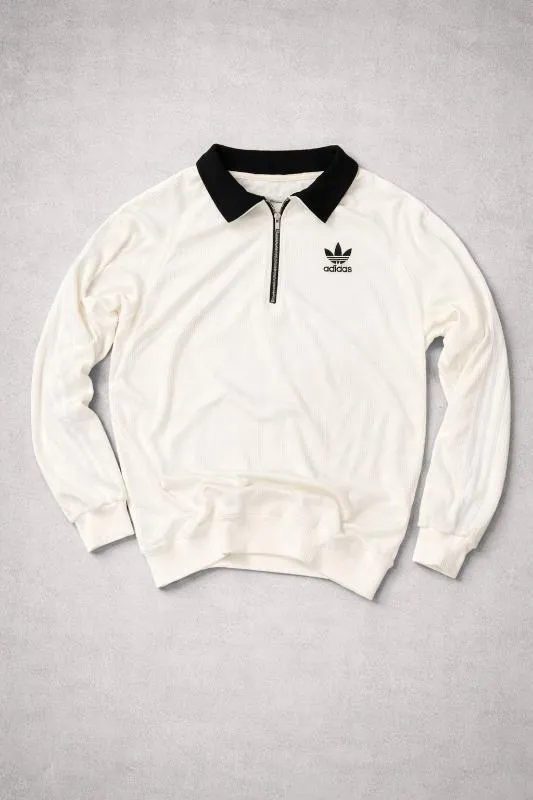 MEDIO CIERRE ADIDAS BLANCO