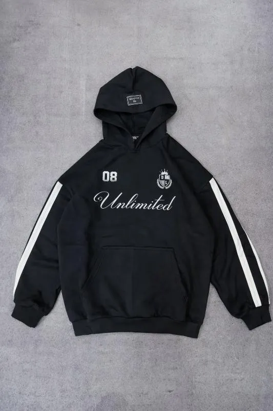 BUZO UNLT CURSIVA TIRAS BLACK