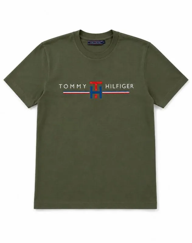 REMERA TOMMY BIG VERDE CLASICA - Foto 1