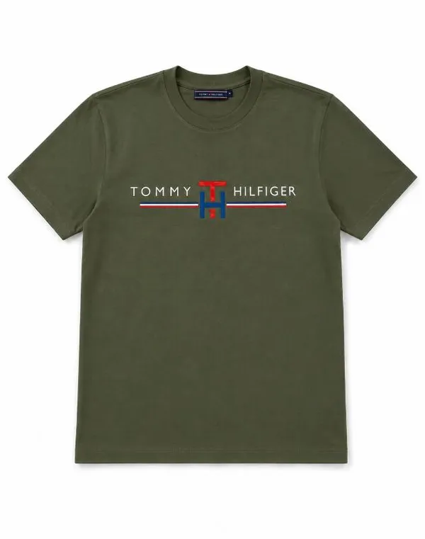 REMERA TOMMY BIG VERDE CLASICA