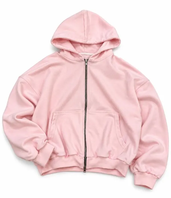 CAMPERA BOXY ROSA DOBLE CIERRE