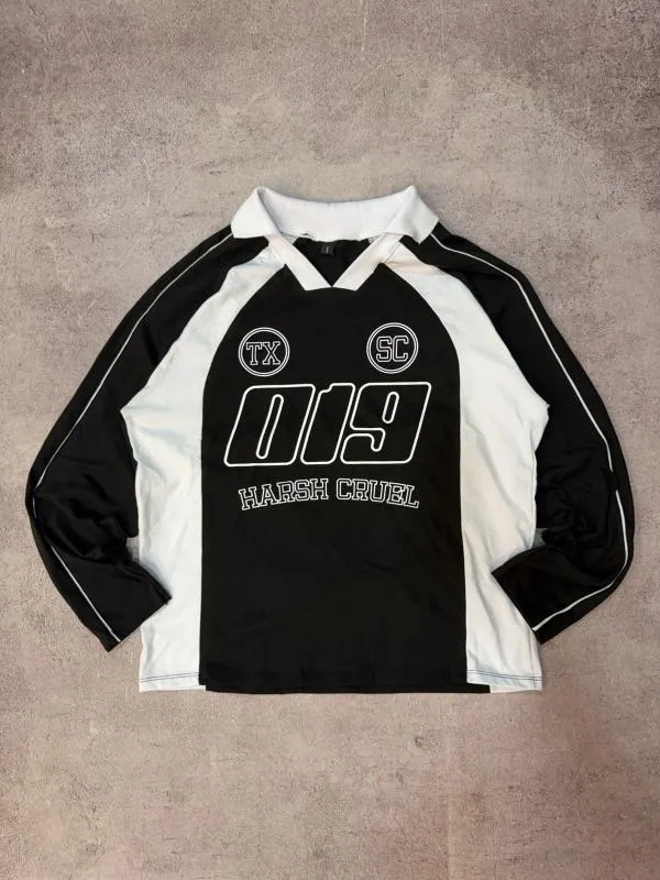 CHOMBA 019 MANG LARGA BLACK - Foto 1