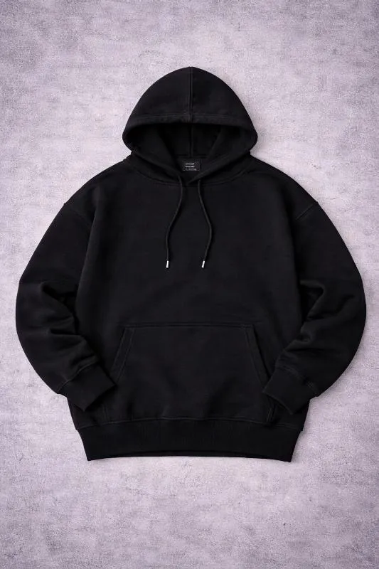 BUZO LISO OVER BLACK